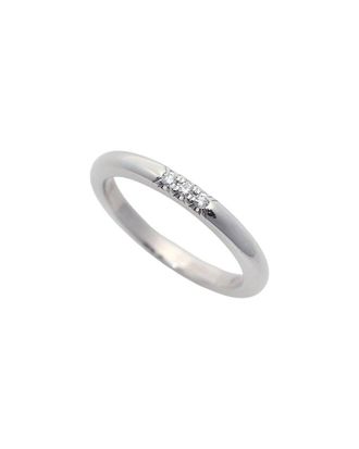 Tiffany & Co. Platinum Diamond Wedding Band Ring (Authentic Pre-Loved)