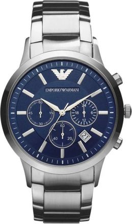 Emporio Armani Ar 2448 Chronograaf Horloge - Heren - Horloges - Grijs - ONE Size - Accessoires