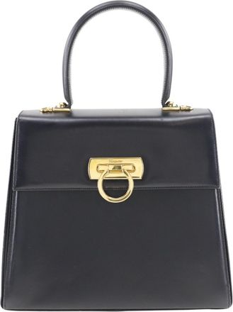 Ferragamo Gancini Leather Handbag (Pre-Owned)