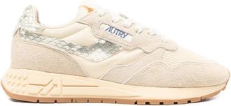 Autry Reelwind Lizard-effect Sneakers