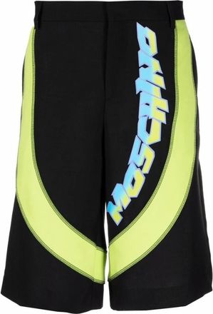Moschino Casual Zwarte Wol Mohair Shorts - Heren - Korte Broeken - Zwart - L - Wol - Korte Broeken