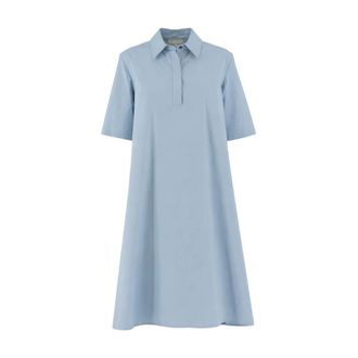 Antonelli Shirt Dresses, female, Blue, Size: 3XL Shirt Dress