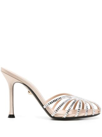 Alev&igrave; 95mm Soraya mules - Neutrals