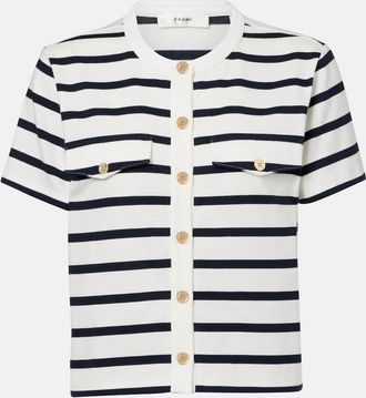 Frame Denim Top in cotone a righe