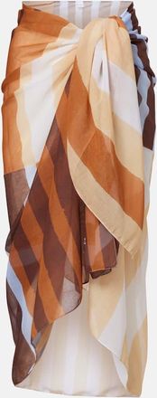 Cala de la Cruz Luana striped beach cover-up