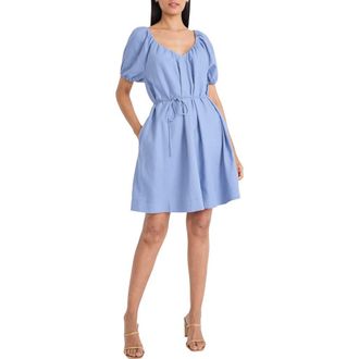 Maggy London Self Belt Trapeze Minidress in Infinity at Nordstrom Rack, Size X-Small