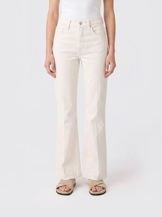 Cycle Jeans flared a vita media in denim stretch bianco