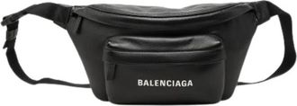 Balenciaga Pre-owned Vintage Belt Bag - Dames - Vintage Heuptassen - Zwart - ONE Size - Leer - Vintage