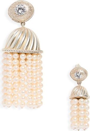 Nackiy&eacute; Giant Freshwater Pearl Drop Earrings in White at Nordstrom