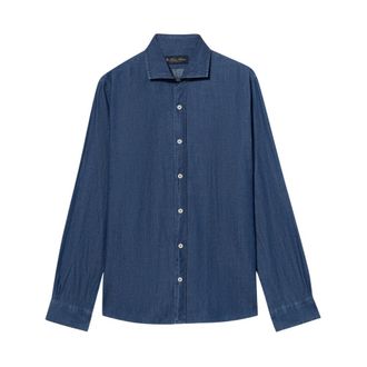 Brooks Brothers Slim Fit Denim Shirt with Spread Collar - male - Brooks Brothers - Denim Shirts - Blue - 3XL - Shirts