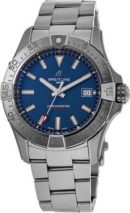 Breitling Avenger Automatic 42 Blue Dial Steel Bracelet Mens Watch A17328101C1A1