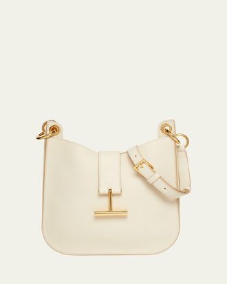 Tom Ford Tara Small Hobo Crossbody in Grained Leather