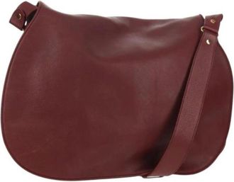 Cartier Pre-owned Shoulder Bags, female, Red, Size: ONE SIZE Pre-owned Leather Shoulder Bag