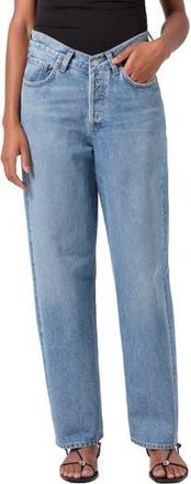 A Gold E V-Waist Baggy Straight Leg Jeans in Fairway at Nordstrom Rack, Size 30