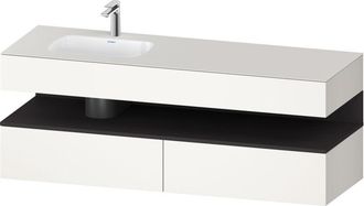 Duravit Qatego Lavabo Encastrado Con Base De Lavabo Consola, - Duravit