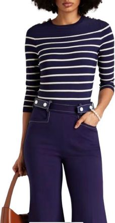 Zimmermann Button Detail Striped Jumper Size XS