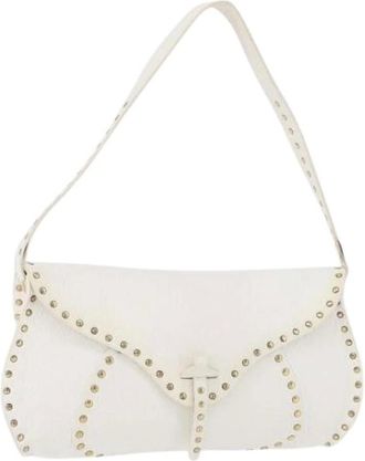 Celine Pre-owned Shoulder Bags, female, White, Size: ONE SIZE Pre-owned Vintage Shoulder Bag
