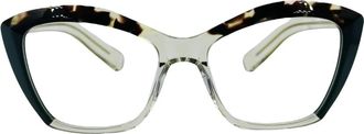 Kaleos Handgemaakte Vlinderstijl Bril - Dames - Brillen - Veelkleurig - ONE Size - Leer - Accessoires