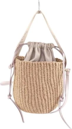 Chlo&eacute; Pre-owned Bucket Bags, female, Beige, Size: ONE SIZE Pre-owned Bucket Shoulder Bag