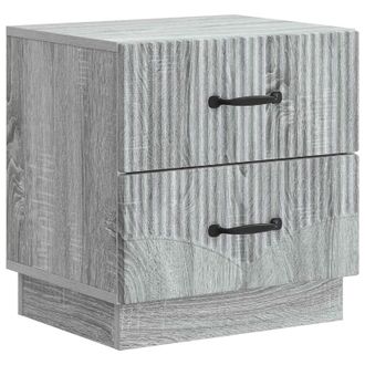 vidaXL Armario De Noche Con Caj&oacute;n Gris Sonoma 43 X 34,5 X 44,5 Cm Vidaxl