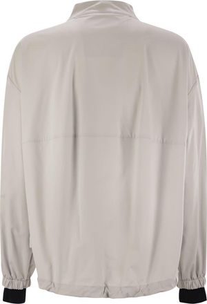 Herno Womens Laminar Bomber Jacket With Zip - Light Grey - Size EU 40 (Womens)