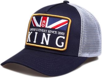 King Apparel Monarch Mesh Trucker Cap - Navy Streetwear Baseball Cap - Royal Pack