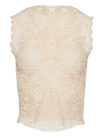 Magda Butrym Top girocollo - Toni neutri