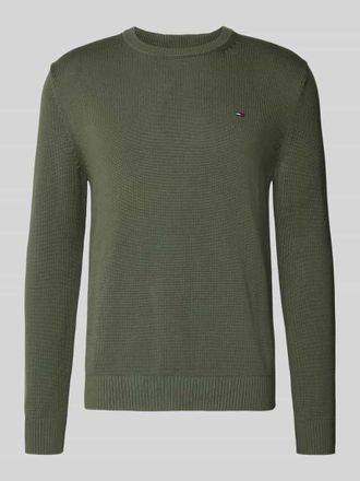 Tommy Jeans Slim Fit Pullover aus reiner Baumwolle in Dunkelgruen, Größe XXL
