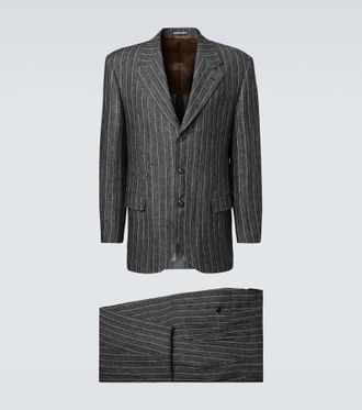 Brunello Cucinelli Pinstripe linen suit