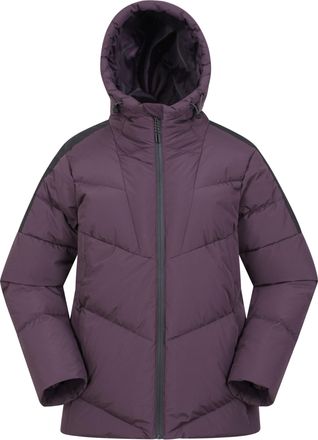 Mountain Warehouse Oslo Womens Extreme Down Padded Jacket - Cosy & Stylish Ladies Parka with Sleek Silhouette & Pockets - Autumn Winter, Camping & Outdoors Purple Womens
