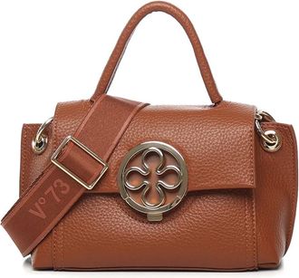 V° 73 Borsa tote con applicazione - Marrone