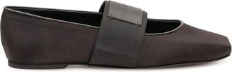 Givenchy Sliced Square Ballerinas - Dames - Ballerinas - Zwart - 40 EU - Leer - Schoenen