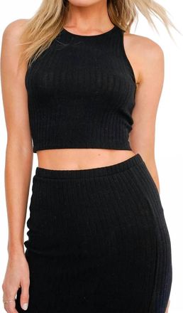 Bloomingdale's Game Rib Tank In Black