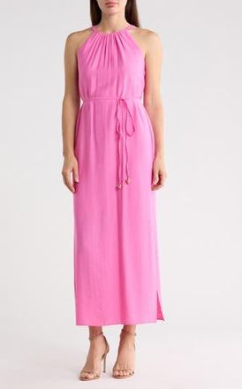 Vince Camuto Sleeveless Textured Woven Dress in Hot Pink at Nordstrom Rack, Size 14