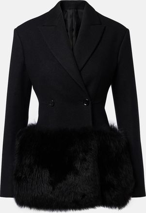 Alaia Ala&iuml;a Double-breasted wool blazer