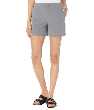 Mountain Khakis Mountain Khakis Shorts Women Gunmetal 4-Way Stretch Classic Fit Chino JDM1247