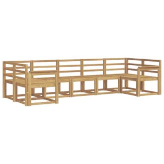 vidaXL Conjunto De Sof&aacute;s De Exterior 7 Pcs Blanco Vidaxl