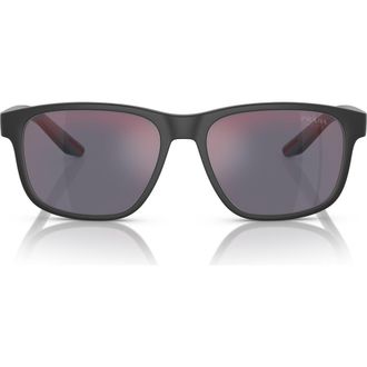 Prada 56mm Pillow Sunglasses in Light Grey Gradient at Nordstrom