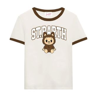 MC2 Saint Barth T-Shirts, female, White, Size: XS Emilie String Sweater
