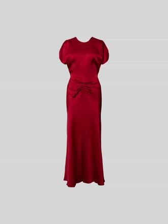 Victoria Beckham Maxikleid mit Rundhalsausschnitt in Rot, Gr&ouml;&szlig;e XS/S