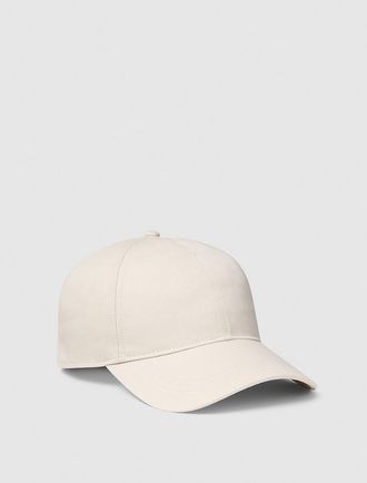 Calvin Klein Cotton Twill Baseball Cap - White - OS