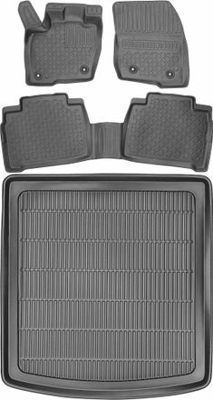 OEM Juego De Alfombrillas Para Coche Y Maletero Para Ford S-max Ii Van (a Partir De 2015)
