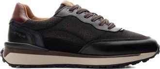 Ambitious Riviera Casual Sneaker - Heren - Sneakers - Zwart - 46 EU - Leer - Schoenen