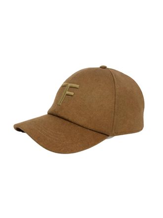 Tom Ford Mens Baseball Cap Honey Brown Cashmere Hat