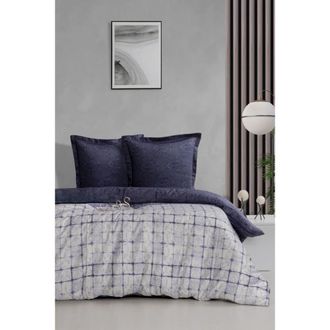 Blanc Avenue Juego de funda de edred&oacute;n 240x220 cm+ 2 fa 65x65 cm sat&eacute;n de algod&oacute;n