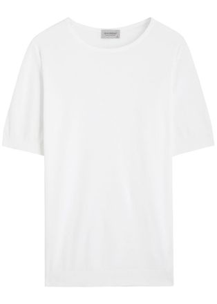 John Smedley Belden Short Sleeves Crew Neck T-Shirt Clothing