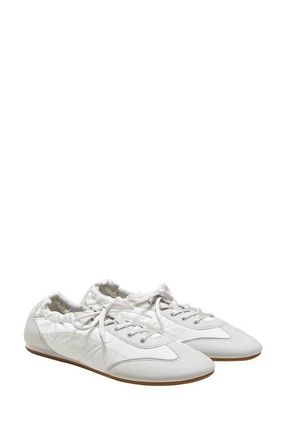 Vivaia Jogger Re-Nylon Sneakerina in White Smokey Grey at Nordstrom, Size 5.5