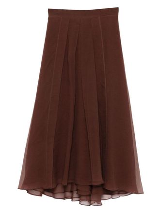 Brunello Cucinelli Silk Long Skirt