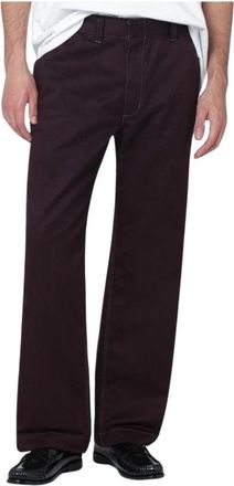 Needles Wide Leg Track Pants - Heren - Wijde Broeken - Rood - XL - Polyester - Broeken