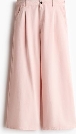 H&M Weite Twillhose - Pink